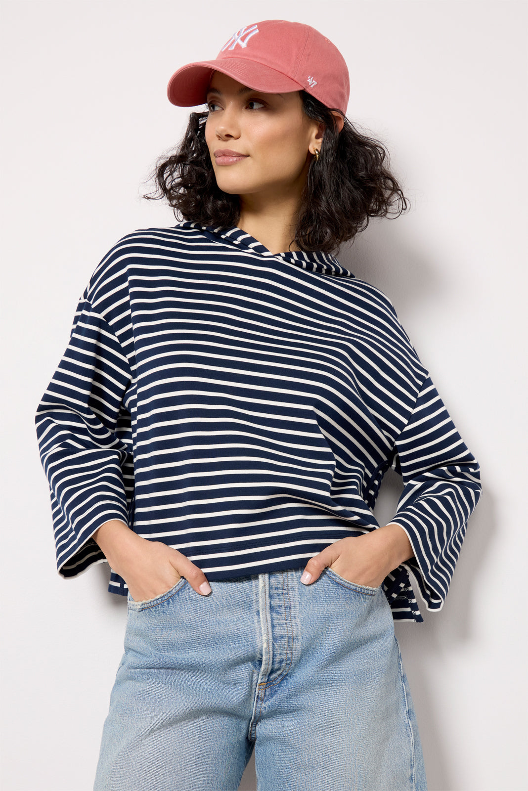 Mia Stripe Hoodie