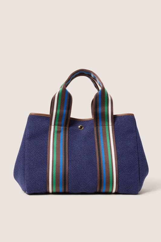 Lizzie Varsity Canvas Tote