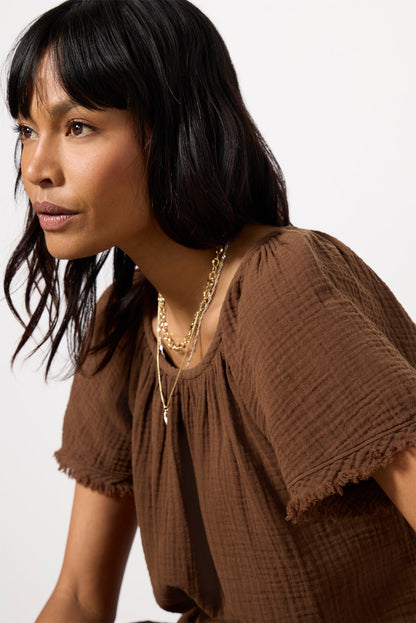 Macie Gauze Top