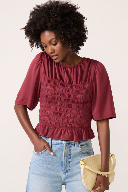 Landon Smocked Top