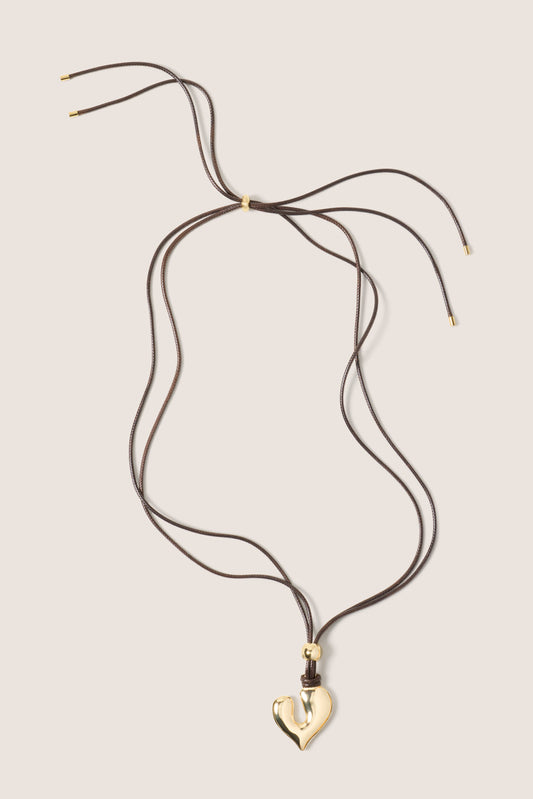 Mariah Heart Cord Necklace