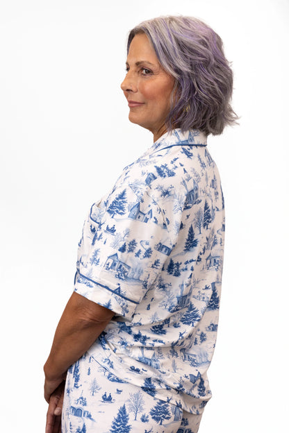 ALB Custom Women's Festive Short Sleeve and Pants Jammies Set