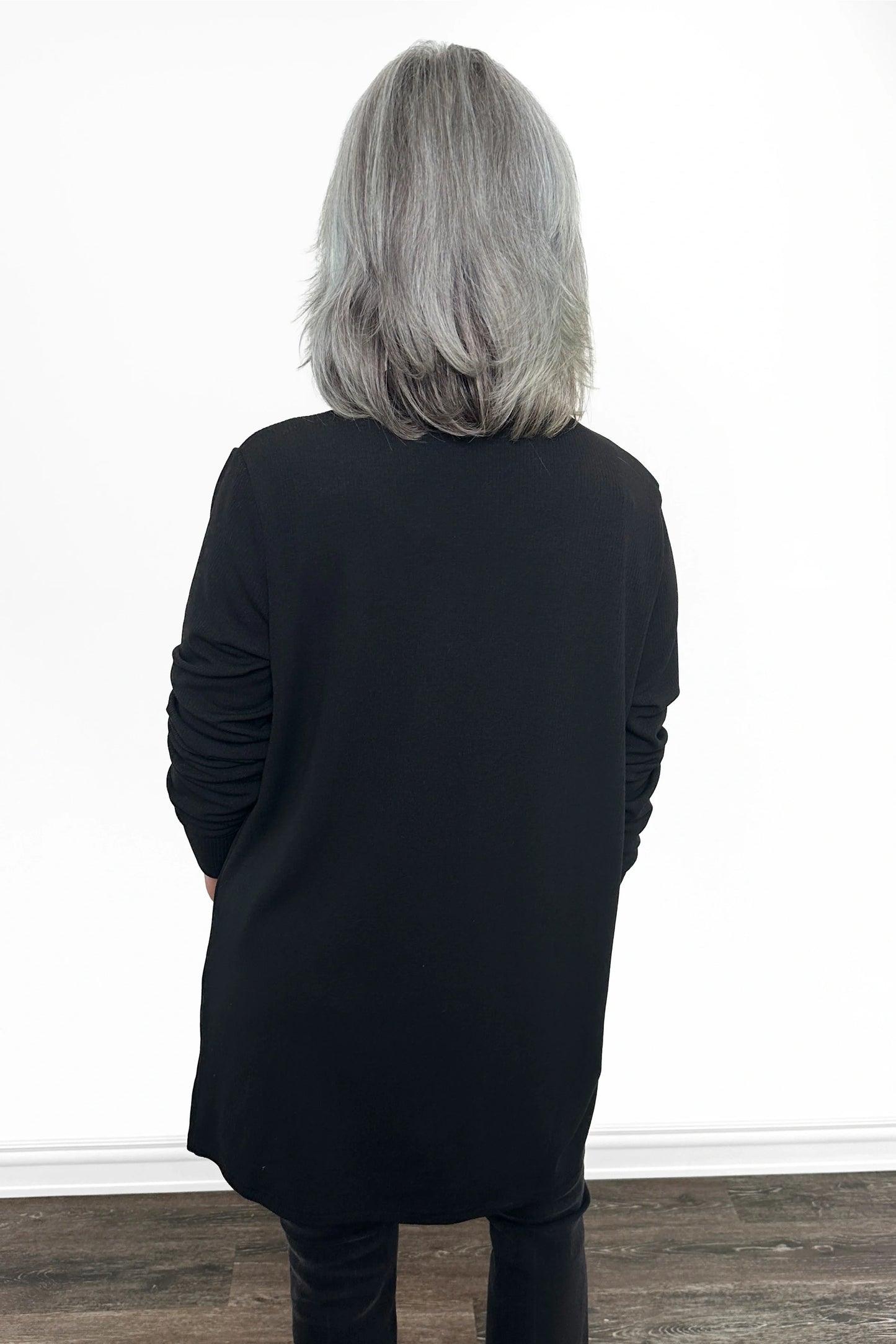 ALB Custom Women's Soft Ribbed Open Front Cardigan