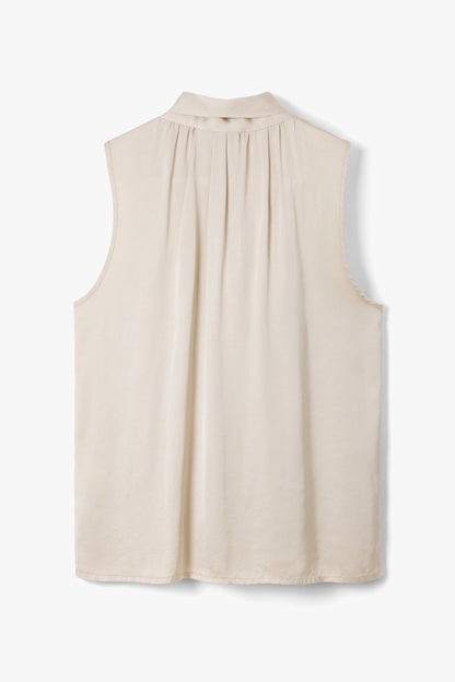 Lyanne Bow Neck Tie Satin Blouse | Honey
