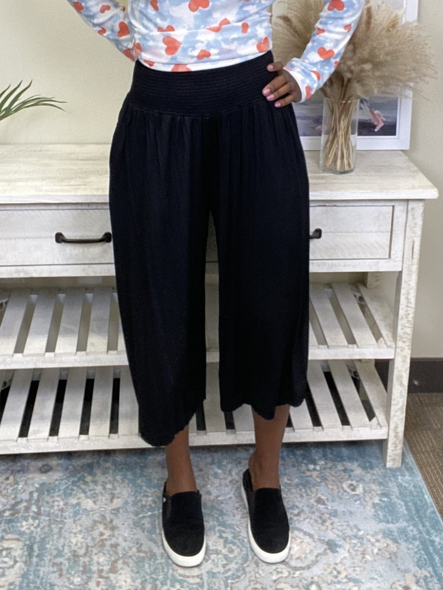 Secret Crush Women's Smocked Waist Pants